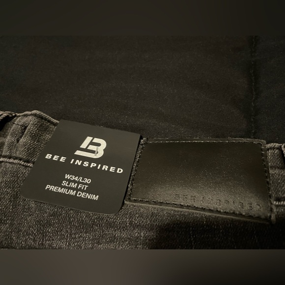 Bee Inspired men’s Serrano jeans slim straight fit 34/30 new with tags - Picture 5 of 6